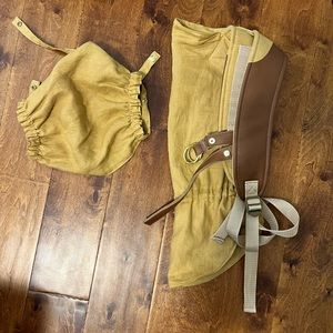 NEW Basics Linen Onbuhimo Baby Carrier - Whiskey Leather